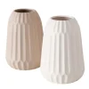 Boltze Home Vase Cucita 2-fach Sortiert Ø 15 cm x 21 cm Beige-Weiß