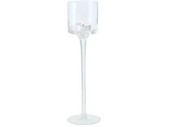 Boltze Home Windlicht Arosa Groß Ø 7,5 cm x 30 cm Transparent