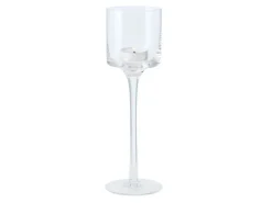 Boltze Home Windlicht Arosa Mittel Ø 7,5 cm x 25 cm Transparent