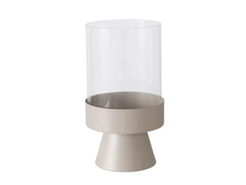 Boltze Home Windlicht Pallas Klein Ø 16 cm x 28 cm Beige