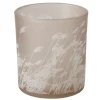 Boltze Home Windlicht Reedy Ø 7 cm x 8 cm Beige