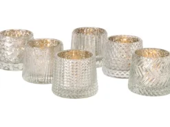 Boltze Home Windlicht Sabena 6-fach sortiert