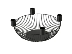 Outlet Boltze Kerzenleuchter Cindy Ø 25,5 cm x 10 cm Schwarz