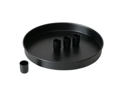 Hot Boltze Kerzenleuchter Margo Ø 25 cm x 3 cm Schwarz