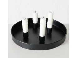 Hot Boltze Kerzenleuchter Margo Ø 25 cm x 3 cm Schwarz