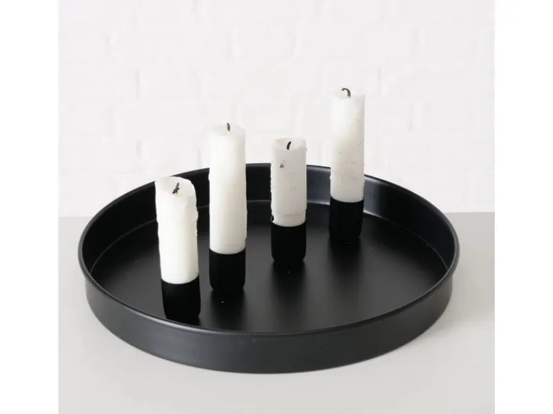 Hot Boltze Kerzenleuchter Margo Ø 25 cm x 3 cm Schwarz