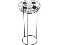 Boltze Kerzenleuchter Matilde Ø 36 cm x 74 cm Schwarz