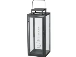 Boltze Laterne Berlin 50 cm x 20 cm x 20 cm Schwarz