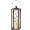 Boltze Laterne Farol Mittel 35 cm x 14 cm x 14 cm Braun