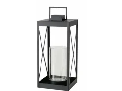 Clearance Boltze Laterne Xenia Groß 26 cm x 26,5 cm x 58 cm Schwarz