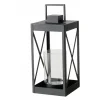 Boltze Laterne Xenia Klein Rechteck 21 cm x 21,5 cm x 45 cm Schwarz