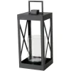 Clearance Boltze Laterne Xenia Klein 45 cm x 21,5 cm x 21 cm Schwarz