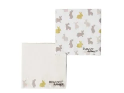 Boltze Servietten Tinka 2-fach Sortiert 3 cm x 165 cm x 165 cm Weiß-Beige