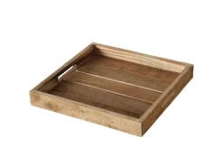 Boltze Tablett Mariam Groß 32 cm x 32 cm Natur