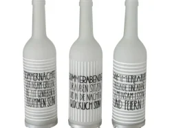 Discount Boltze Teelichthalter Flasche 3-fach sortiert