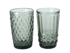 Hot Boltze Trinkglas Aurora 2-fach Sortiert 13 cm x 8 cm x 13 cm Schwarz