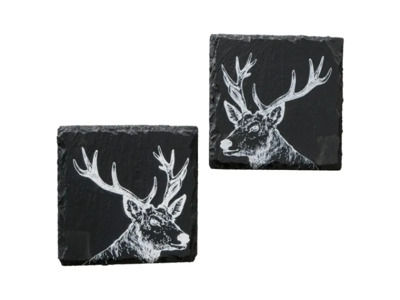 Clearance Boltze Untersetzer Moritz 2-fach Sortiert 10,5 cm x 10,5 cm Schwarz - Weiß