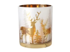 Boltze Windlicht Askan Ø 9 cm x 10 cm Mehrfarbig