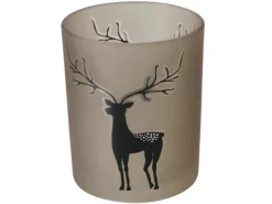 Sale Boltze Windlicht Hirsch Klein 2-fach Sortiert Ø 7 cm x 8,3 cm Mehrfarbig