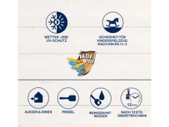 BONDEX Dauerschutz-Farbe (RAL 9017) seidenglänzend 2,5 l