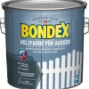 BONDEX Holzfarbe für Aussen Weiß seidenmatt 2,5 L