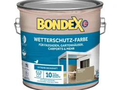 Hot BONDEX Wetterschutz-Farbe 2,5 l RAL 7034 Marehalm