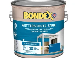 Hot BONDEX Wetterschutz-Farbe 2,5 l RAL 5009 Azurblau