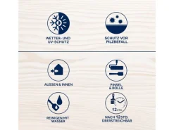 Hot BONDEX Wetterschutz-Farbe 2,5 l RAL 5009 Azurblau