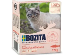 New Bozita Katzen-Nassfutter Häppchen in Soße Lachs 370 g