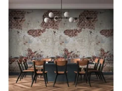 Bricoflor Backstein Tapete Alte Mauer Braun Grau Für Küche Und Wohnzimmer Vlies Steintapete In 3D Optik Fototapete Mit Mauer Motiv