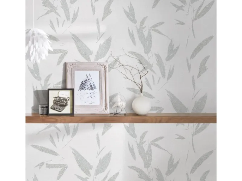 Online Bricoflor Bambus Tapete Asiatisch Moderne Vliestapete mit Bambusblätter Design Wellness Bambustapete Ideal für Badezimmer und Schlafzimmer