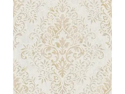 Sale Bricoflor Barock Tapete Weiß Gold Elegante Schlafzimmer und Esszimmer Vliestapete mit Ornament Vintage Wandtapete mit Vinyl Im Nostalgie Stil