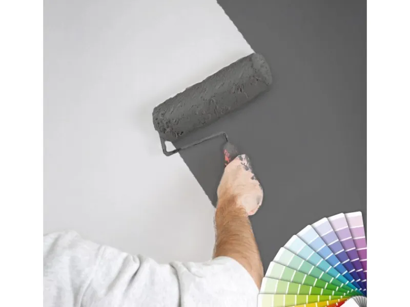 Bricoflor überstreichbare Uni Vliestapete Einfarbige Weiße Tapete Schlicht Ideal für Küche und Badezimmer Vlies Unitapete mit Vinyl zum überstreichen