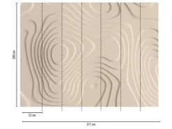 Clearance Bricoflor 3D Tapete Grafisch Beige Vliestapete Für Büro Und Schlafzimmer Digitaldruck Fototapete Im Boho Stil Modern