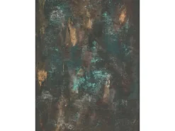 Outlet Bricoflor Dunkelgrüne Tapete In Patina Optik Fototapete Mit Rost Motiv Industrial Vliestapete Ideal Für Schlafzimmer Und Büro