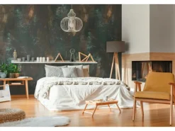 Outlet Bricoflor Dunkelgrüne Tapete In Patina Optik Fototapete Mit Rost Motiv Industrial Vliestapete Ideal Für Schlafzimmer Und Büro