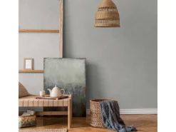 Bricoflor Ethno Tapete Weiß Grau Helle Vliestapete mit Kreis Design Afrikanische Vlies Mustertapete mit Teller Muster für Küche und Esszimmer