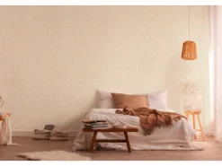 Bricoflor Gelbe Tapete mit Blumen Muster Florale Vliestapete mit Blättern Ideal für Wohnzimmer und Flur Vlies Mustertapete