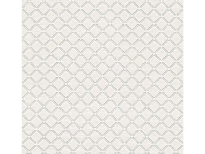 Bricoflor Geometrische Tapete überstreichbar Weiße Vlies Mustertapete Zum überstreichen für Büro und Schlafzimmer Einfarbige Vliestapete Skandinavisch