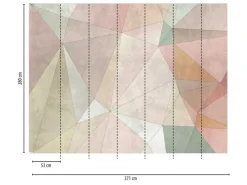 Discount Bricoflor Geometrische Tapete In Betonoptik Bunt Pastellfarben Vliestapete Mit Dreiecken Ideal Für Jugendzimmer Und Wohnzimmer