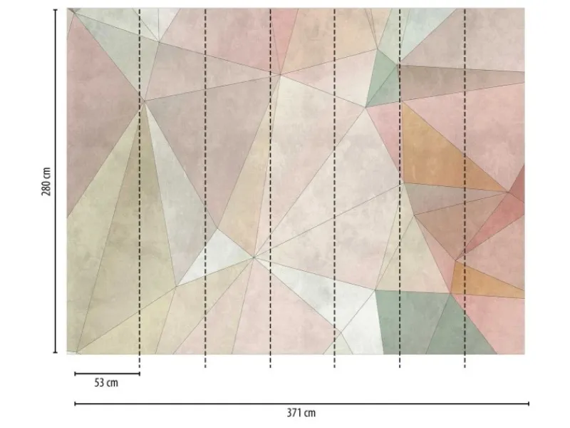 Discount Bricoflor Geometrische Tapete In Betonoptik Bunt Pastellfarben Vliestapete Mit Dreiecken Ideal Für Jugendzimmer Und Wohnzimmer