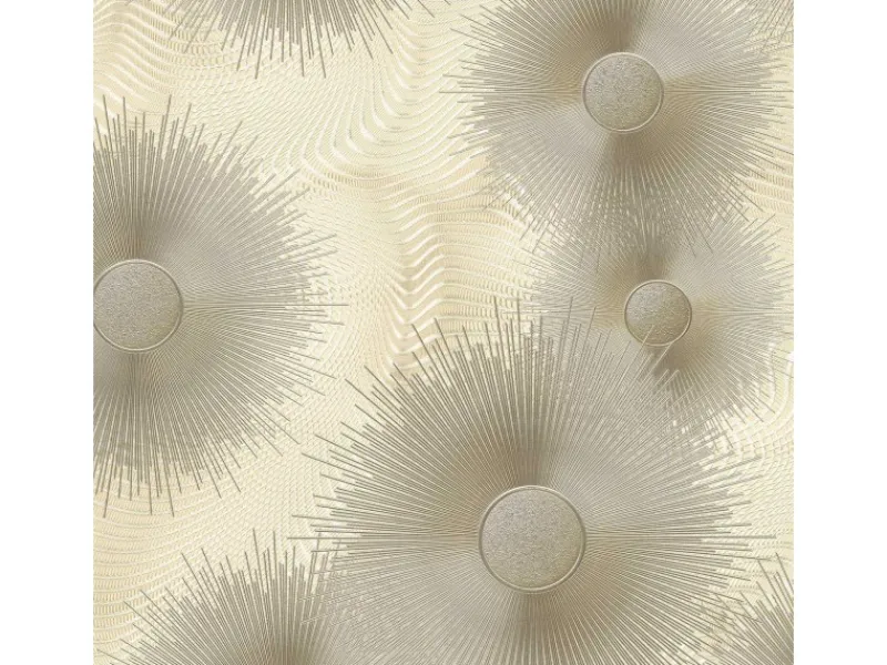 Bricoflor Goldene Tapete im Art Deco Stil Metallic Vliestapete Der 20Er Jahre Elegante Vlies Wandtapete mit Ornament für Esszimmer und Schlafzimmer