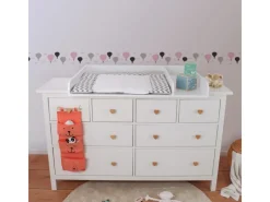 Online Bricoflor Heißluftballon Tapete Bordüre für Kinderzimmer Ballon Bordüre Selbstklebend in Rosa und Grau Babyzimmer Tapete Ideal für Mädchenzimmer