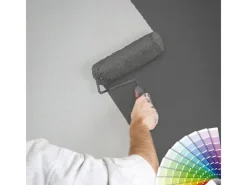 Hot Bricoflor Hellgraue Tapete mit Struktur Einfarbige Wohnzimmer und Büro Vliestapete überstreichbar Graue Vlies Strukturtapete Hell zum überstreichen