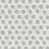 Bricoflor Hexagon Tapete in Weiß Grau Moderne Mustertapete mit Geometrischem Design Büro und Schlafzimmer Vliestapete mit Sechseck Muster