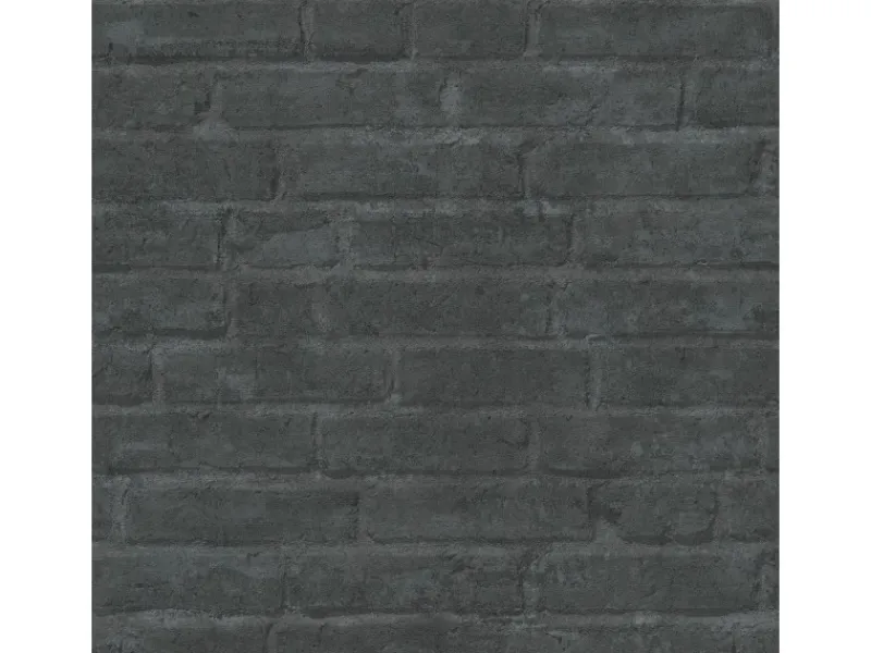 Outlet Bricoflor industrielook Tapete in anthrazit Moderne Vliestapete in Steinoptik für Küche und Wohnzimmer Dunkelgraue Vliestapete mit Vinyl