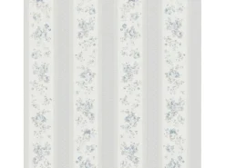 New Bricoflor Landhaus Tapete mit Blumen Ideal für Küche und Flur Romantische Vliestapete mit Rosen in Grau Blau im Shabby Chic