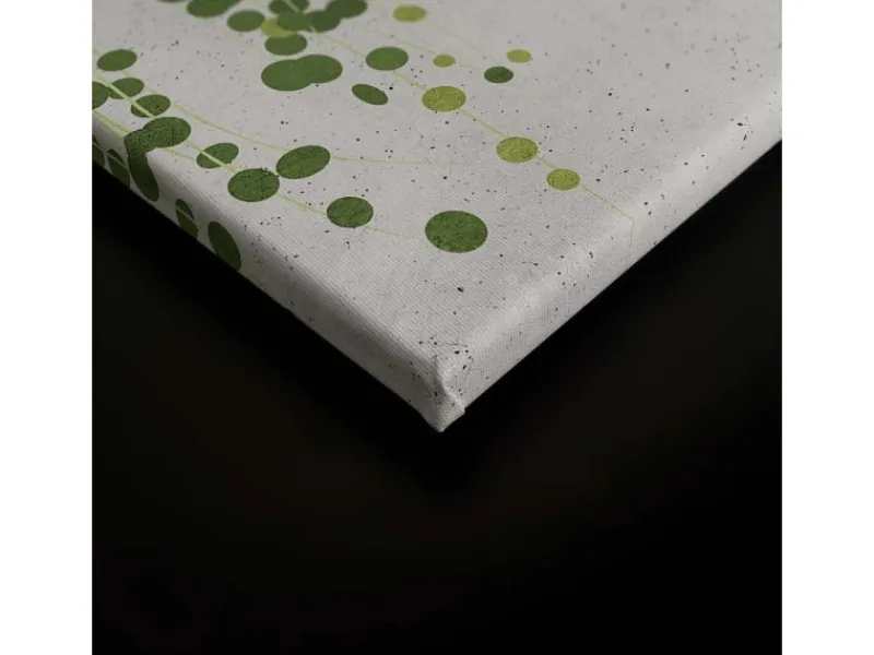 Bricoflor Leinwandbild Mit Pflanzen Grün Weiß Deko Wandbild Für Schlafzimmer Und Küche Pflanzenwand Auf Bild In 120 X 80 Cm