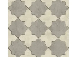 Bricoflor Marokkanische Tapete Weiß Grau Vlies Mosaiktapete Orientalisch für Küche und Bad Arabische Vliestapete in Mosaik Fliesenoptik im Orient Stil