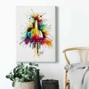 Bricoflor Mittelfinger Bild Bunt Ausgefallenes Leinwandbild Mit Stinkefinger Für Wohnzimmer Und Jugendzimmer Modernes Kunst Bild Auf Leinwand